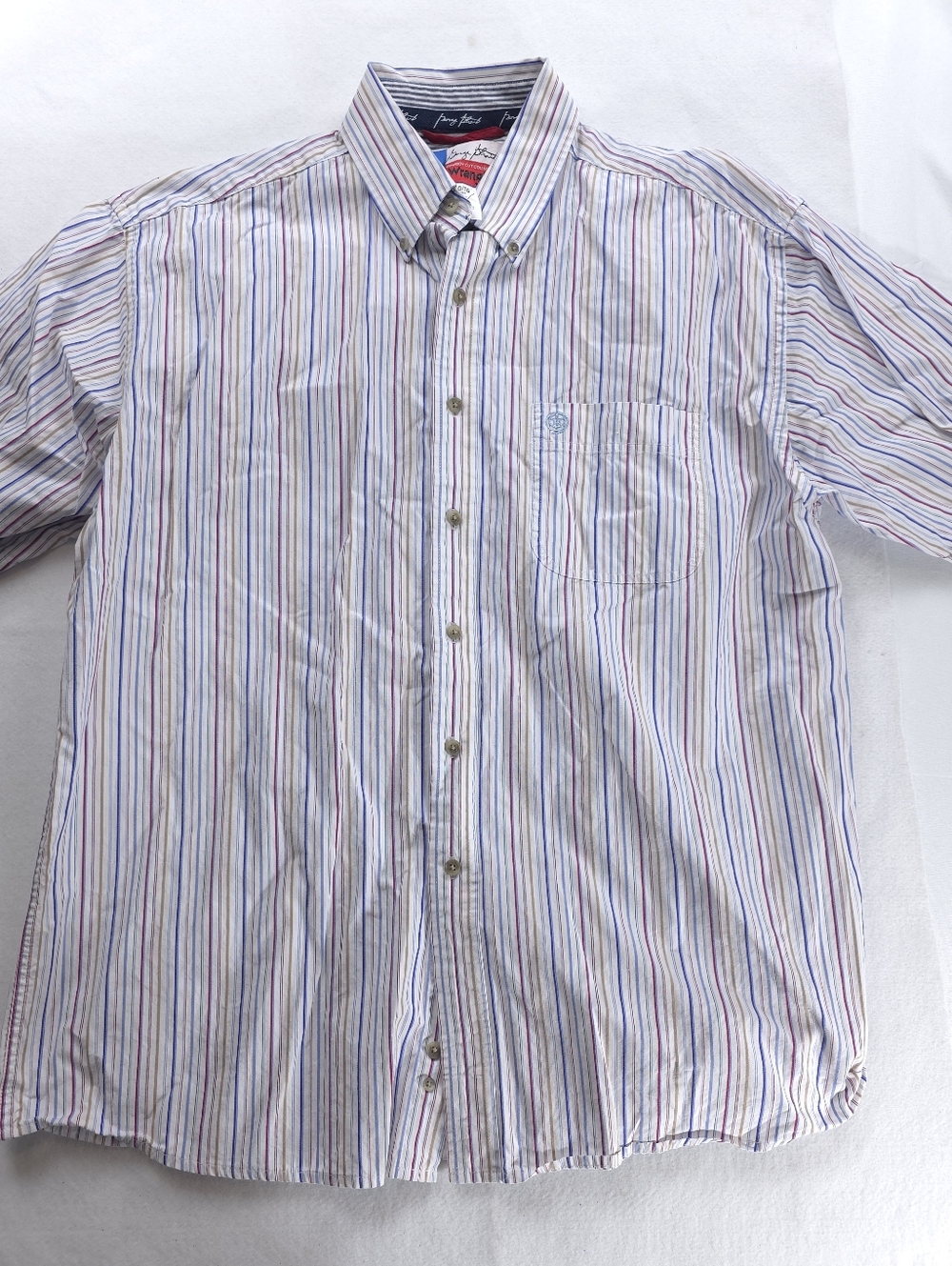 Wrangler George Strait Cowboy Cut Shirt Mens XL Western Button Down Striped